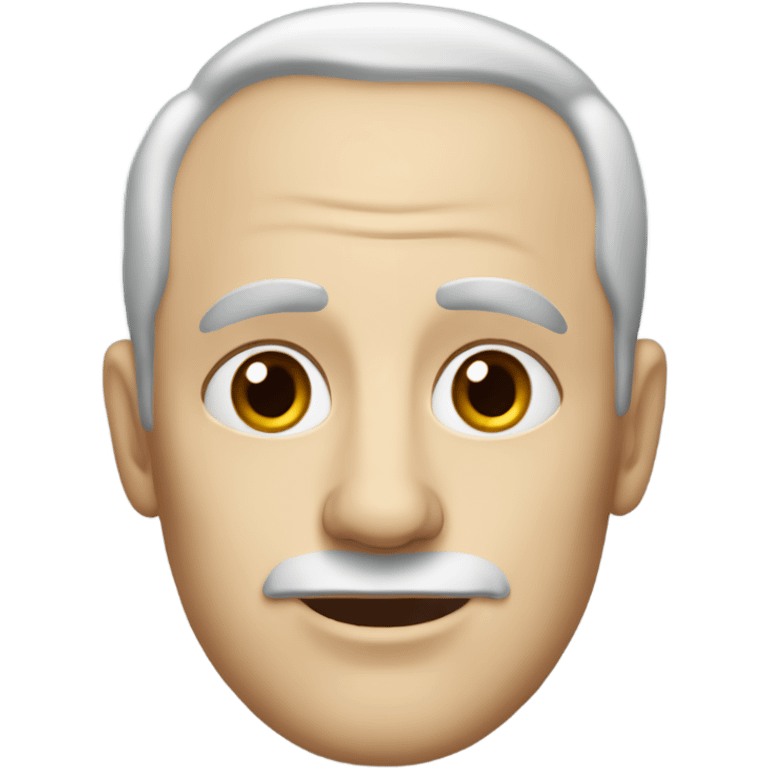 middle aged white man with receding hair line emoji