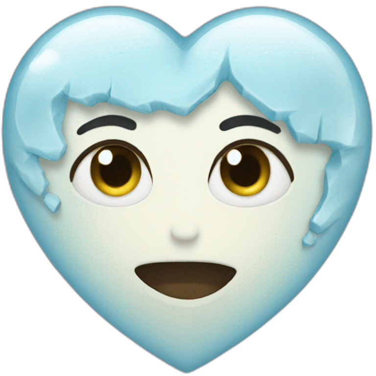 Ice heart emoji