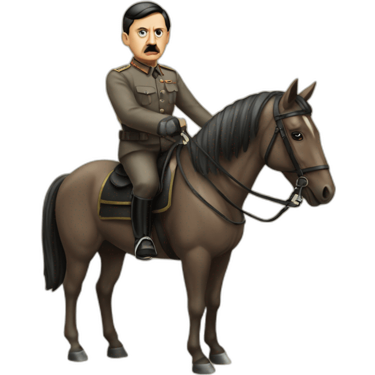 Hitler on a horse emoji