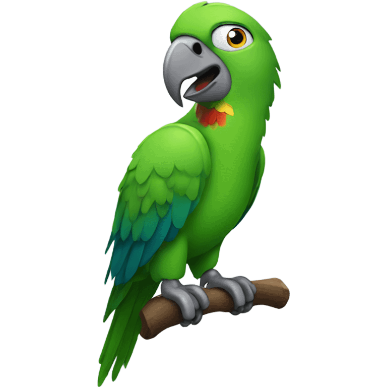 talking parrot  emoji