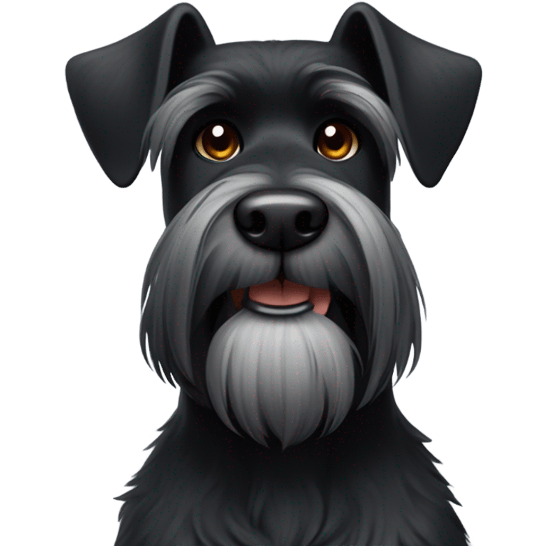 black schnauzer  emoji