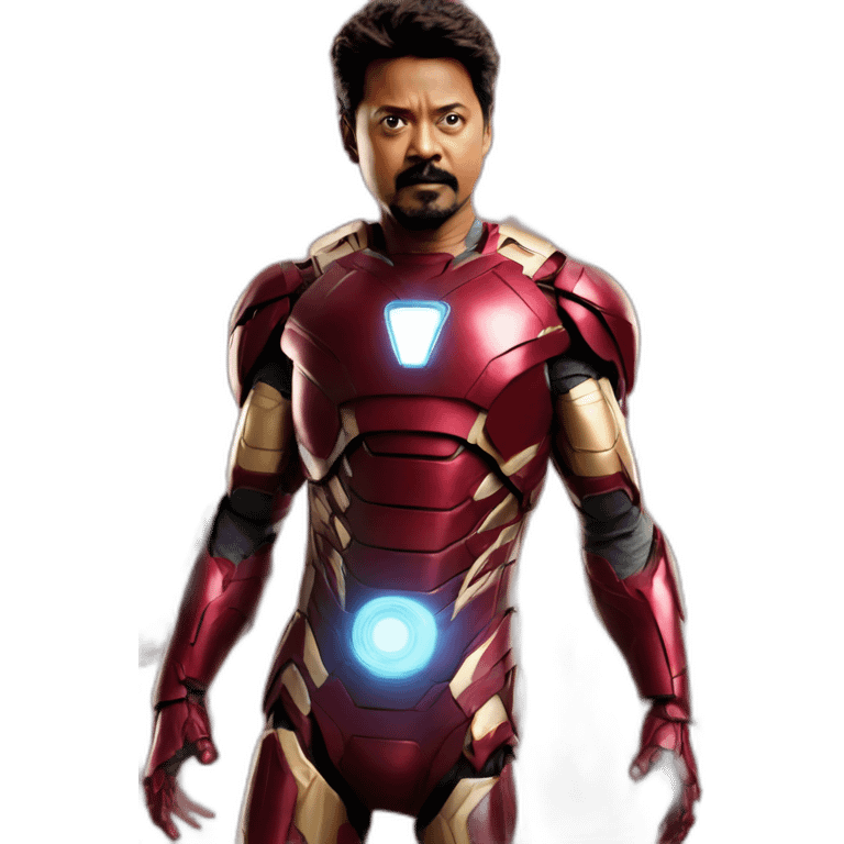 Thalapathy Vijay as ironman emoji