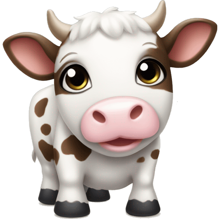 cute baby cow squishamallow  emoji