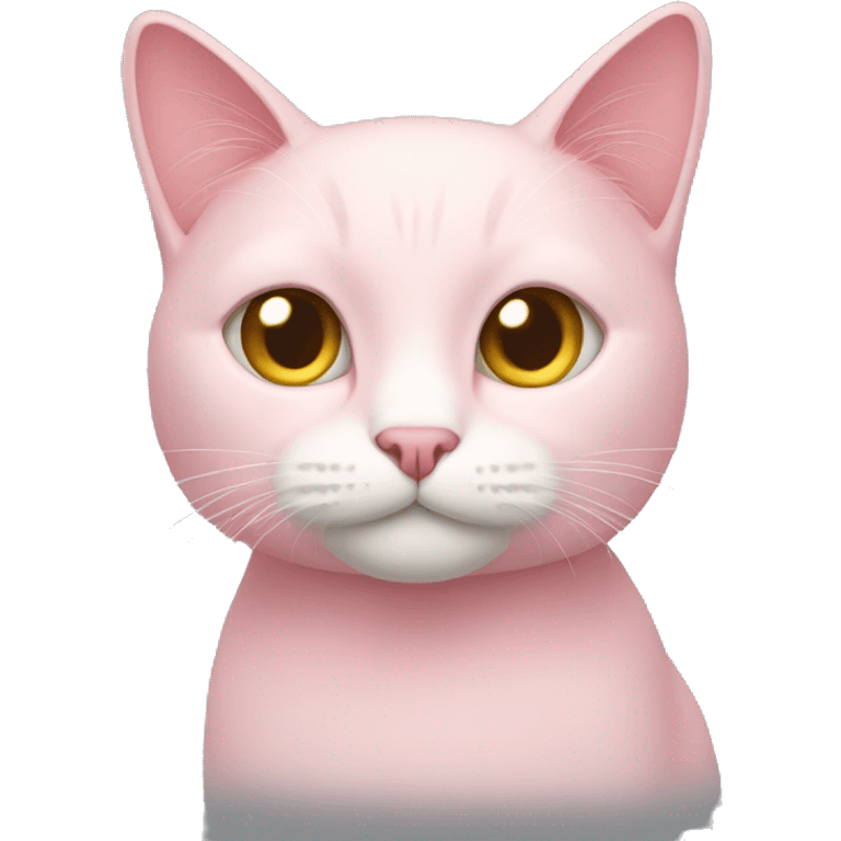 Light pink cat emoji