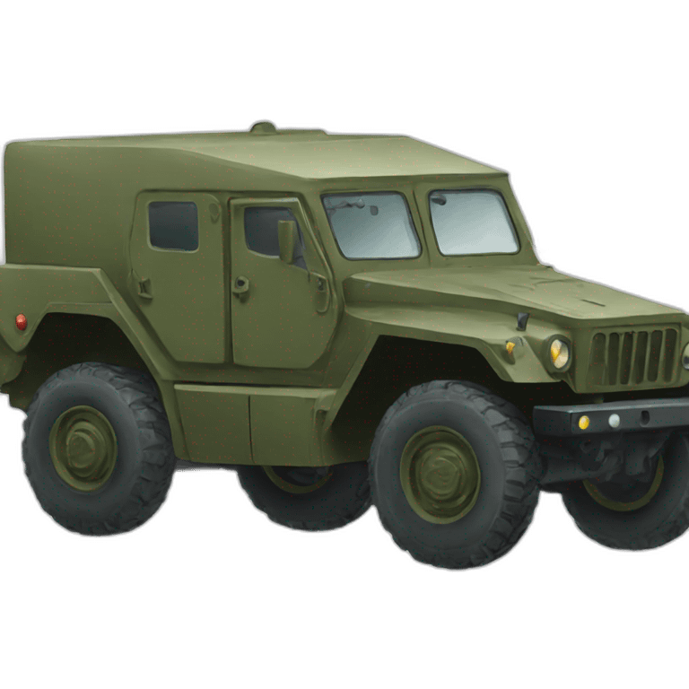 Military automobile for Ukraine  emoji