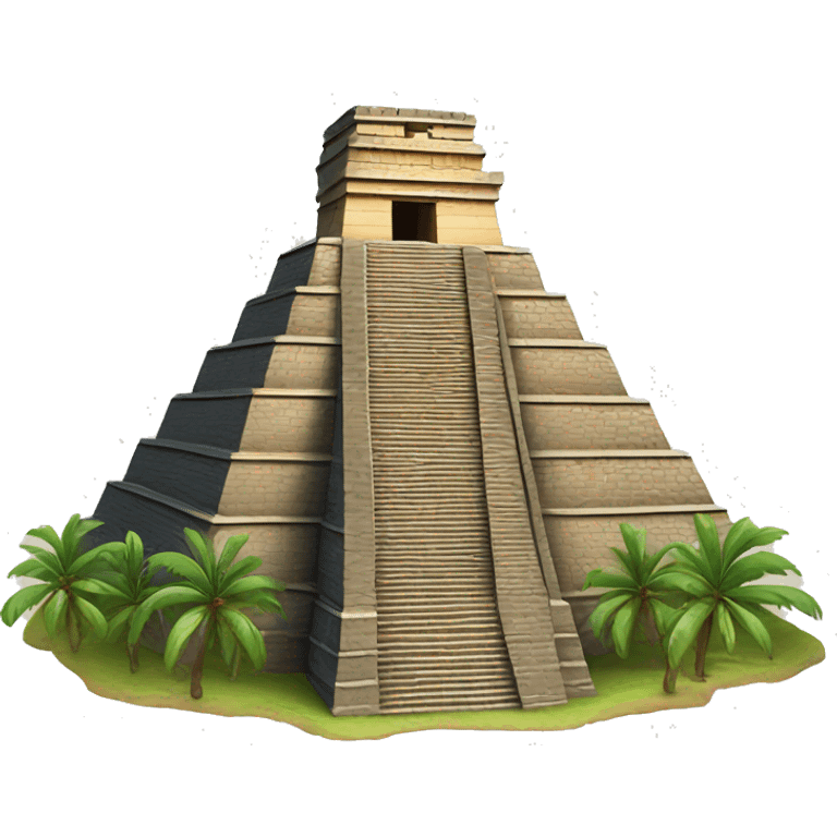 Mayan pyramid emoji