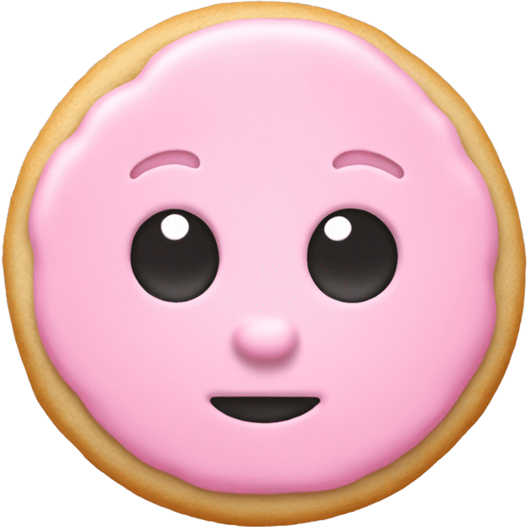 Light pink sugar cookie emoji