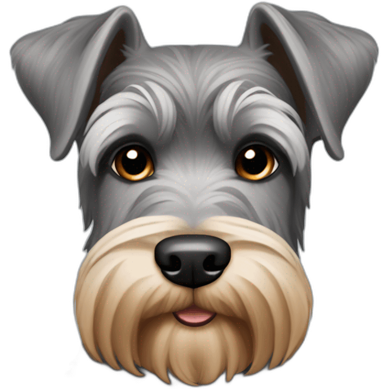 gray to caramel schnauzer alike breed emoji