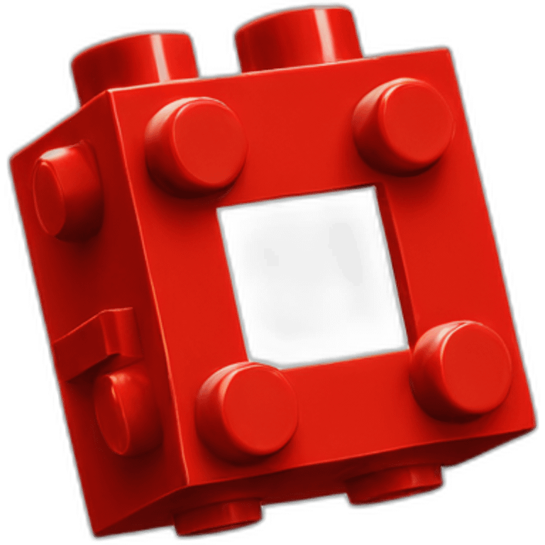 Red Lego piece emoji