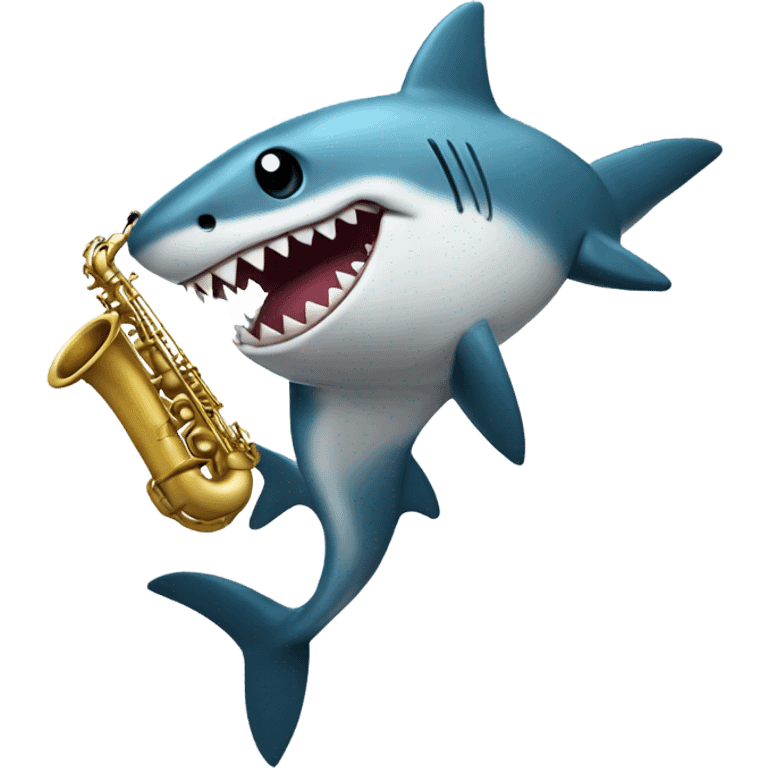 shark saxophone emoji