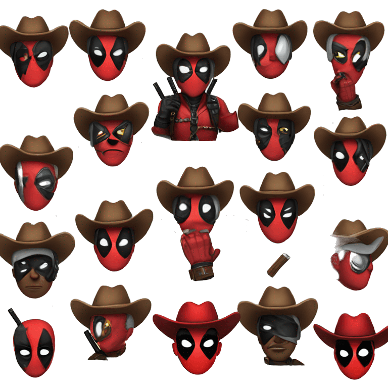 cowboy deadpool emoji