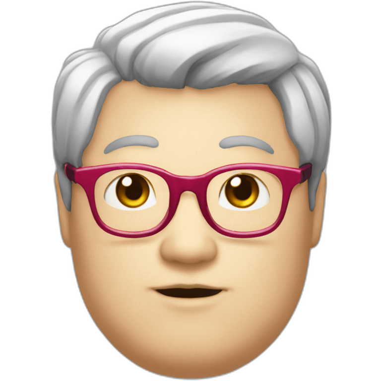 red-spectacles-fat-men-japanese-pinkhair emoji