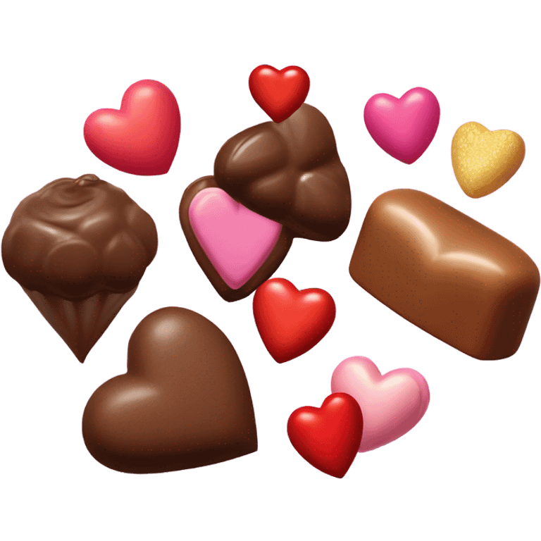 Corazón con dulces  emoji