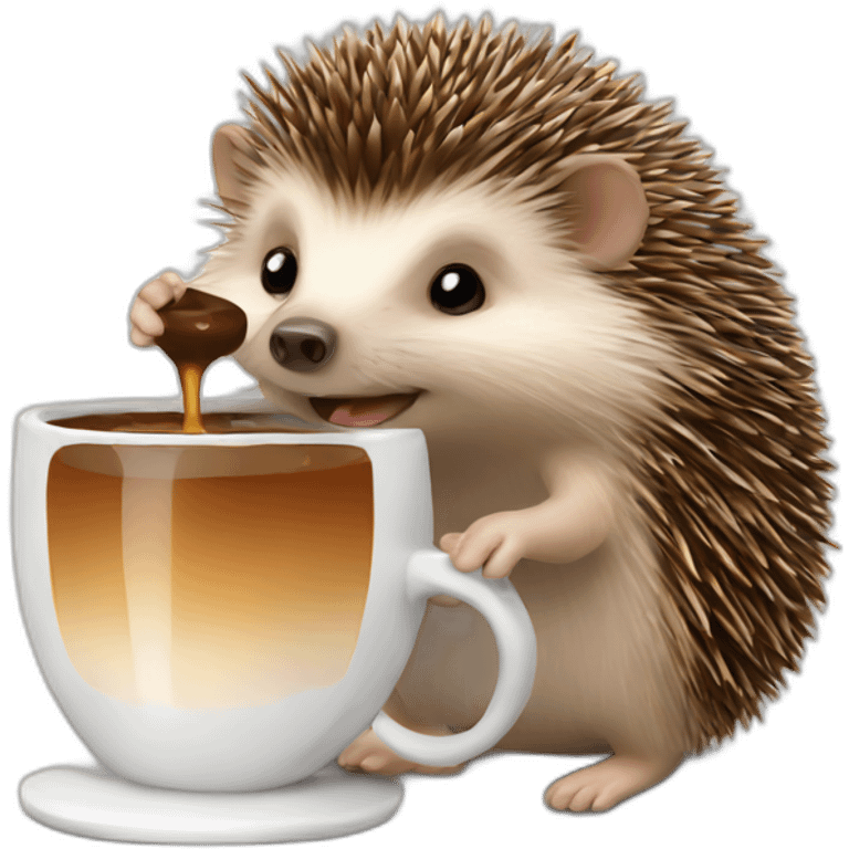 hedgehog-drink-coffee emoji