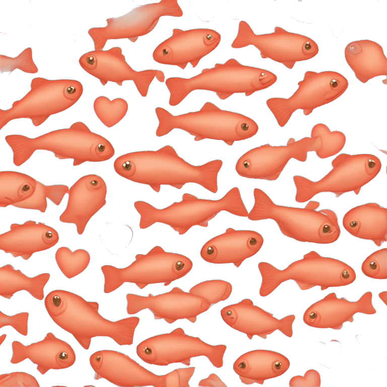 Salmon color heart emoji