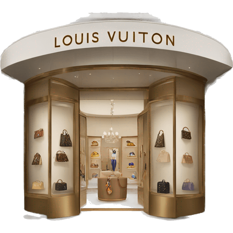 Louis Vuitton boutique emoji