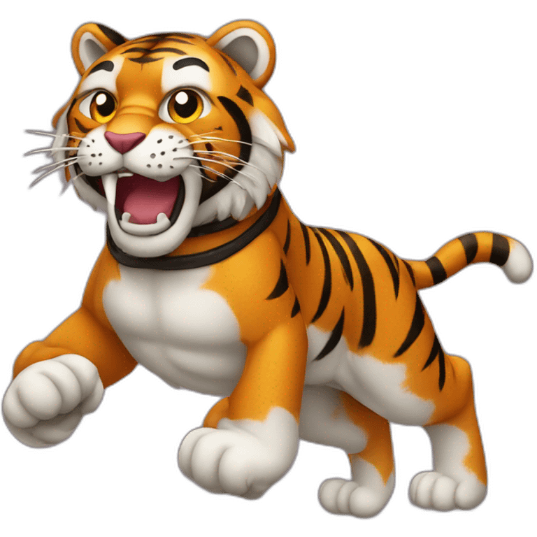 Boxing riding Tiger emoji