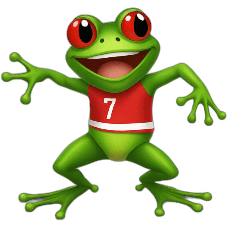 frog doing flamengo emoji