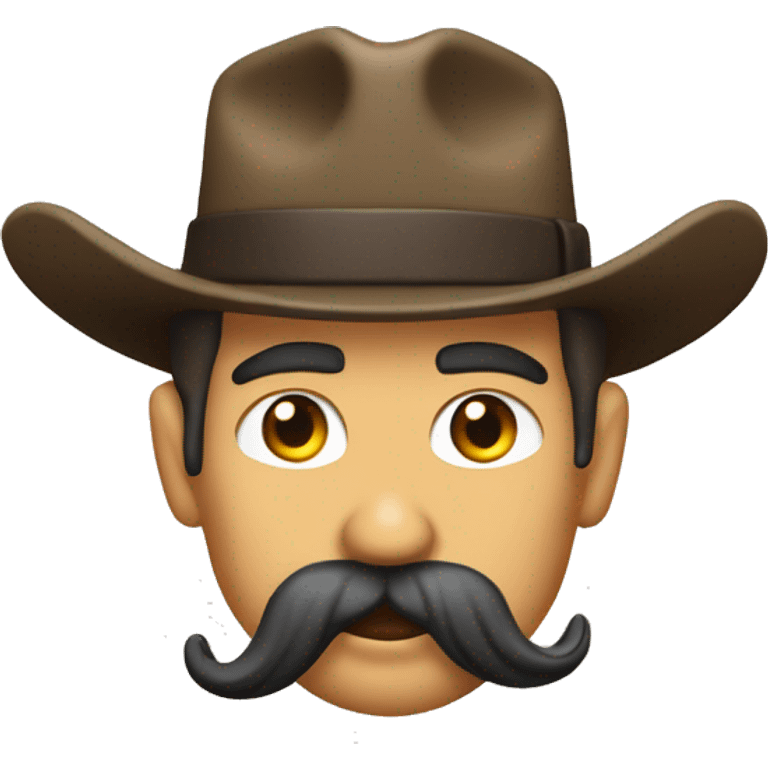 Prospector handle bar mustache emoji