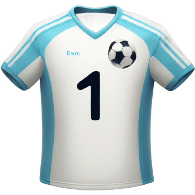 Soccer shirt with number 1 emoji