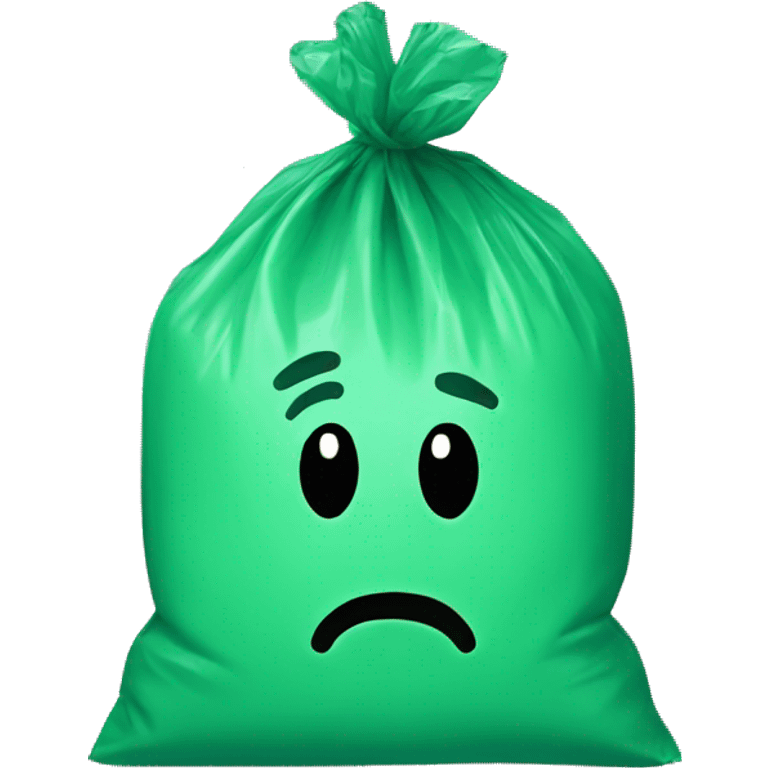 green plastic bag emoji