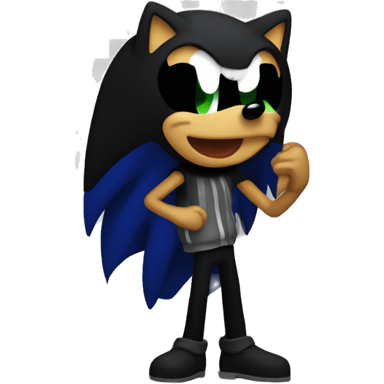 Shadow from sonic singing  emoji