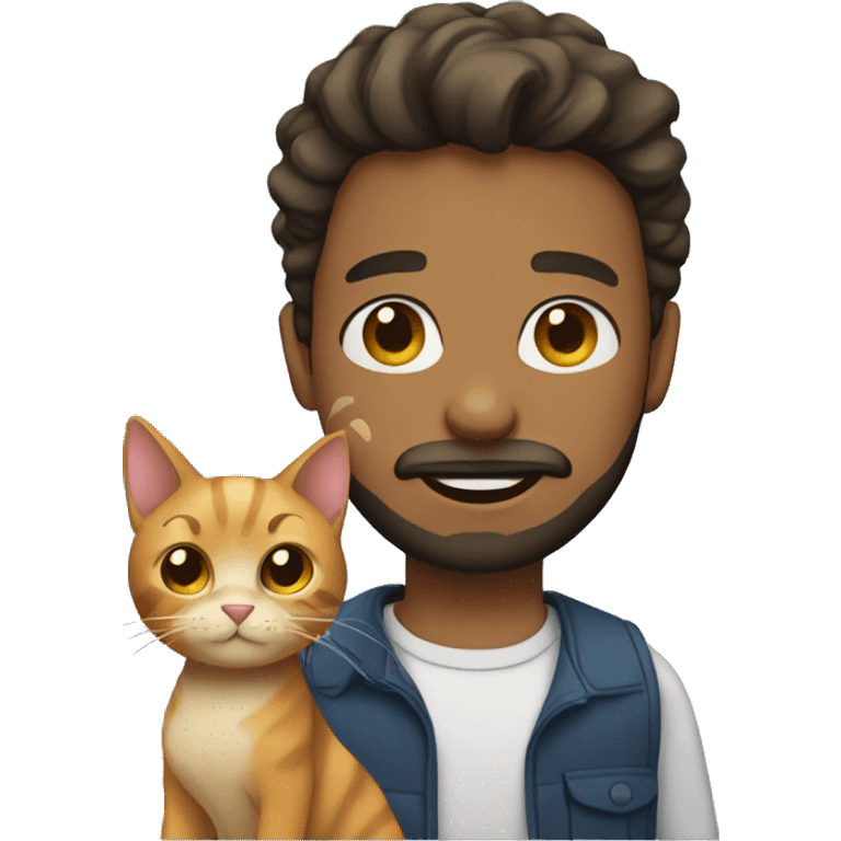 boy with cat and beard emoji