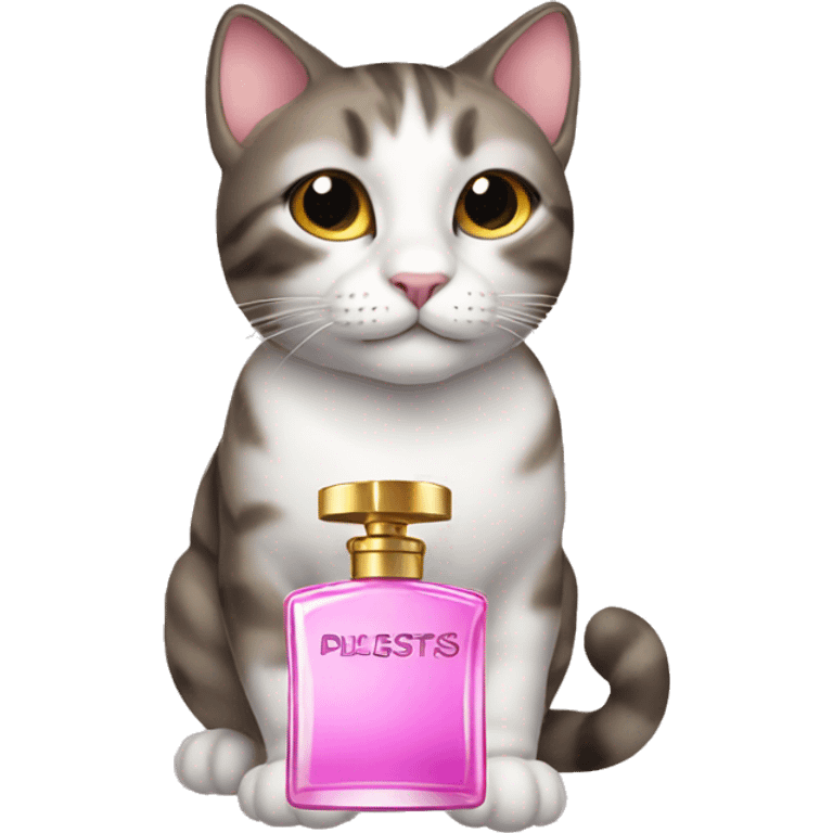 Cat with perfume emoji