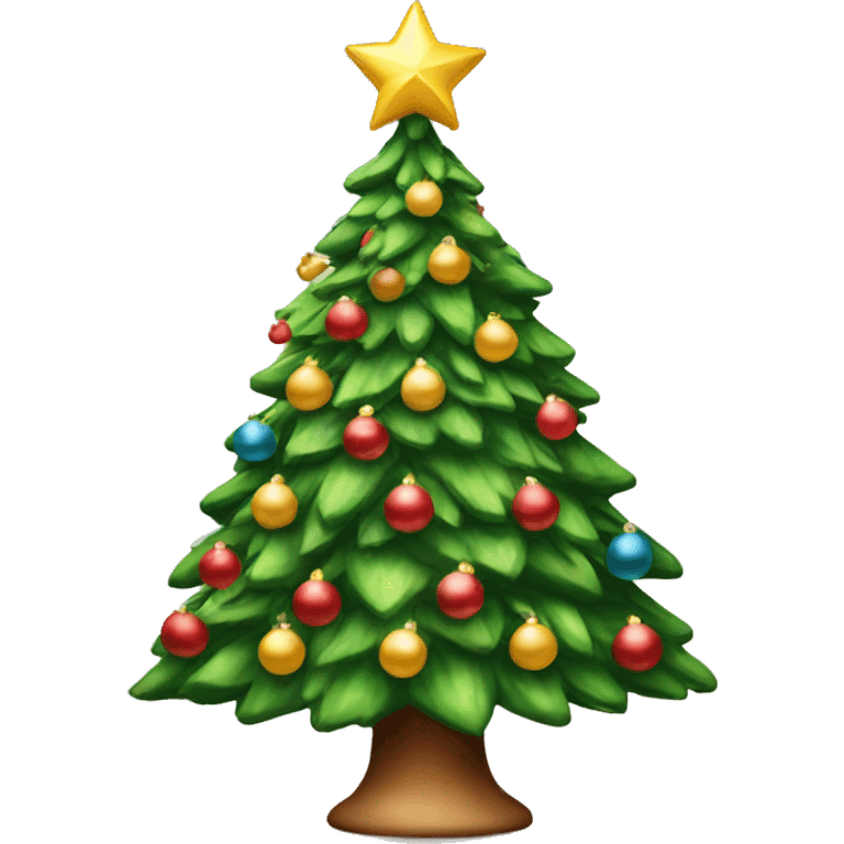 pretty festive christmas tree emoji