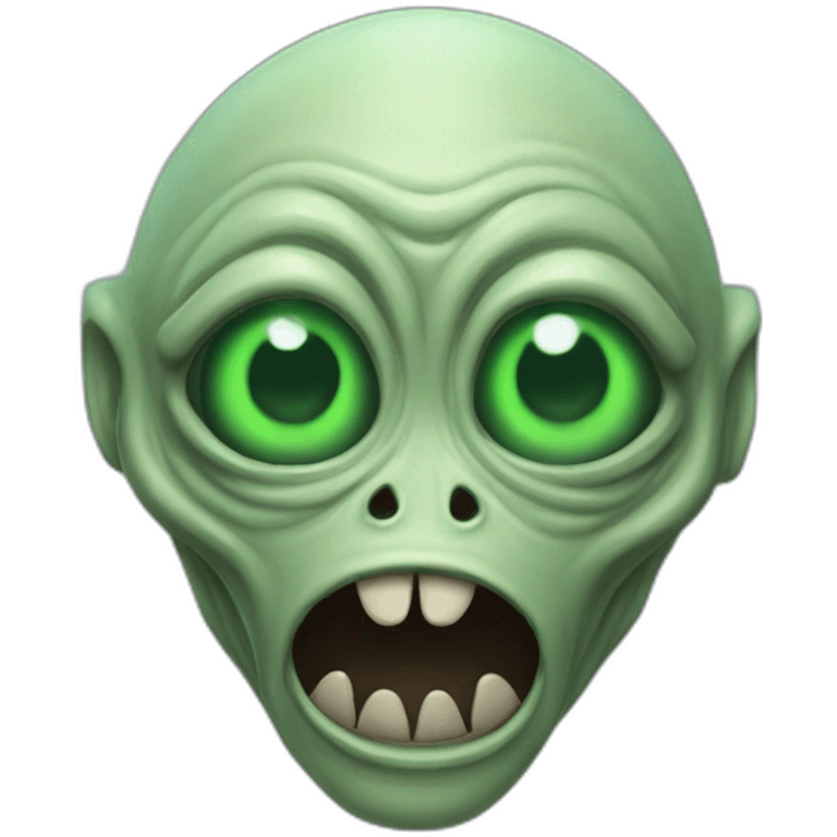 Alien crasy emoji