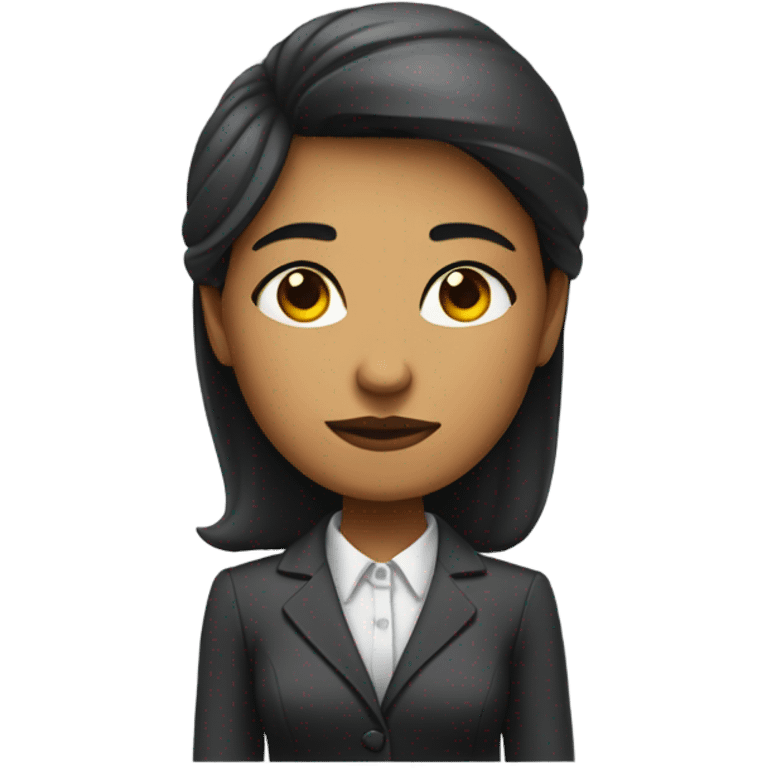 Mean manager lady emoji