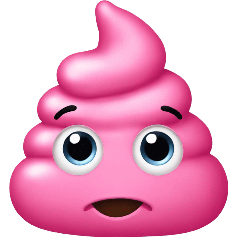 Pink poop emoji