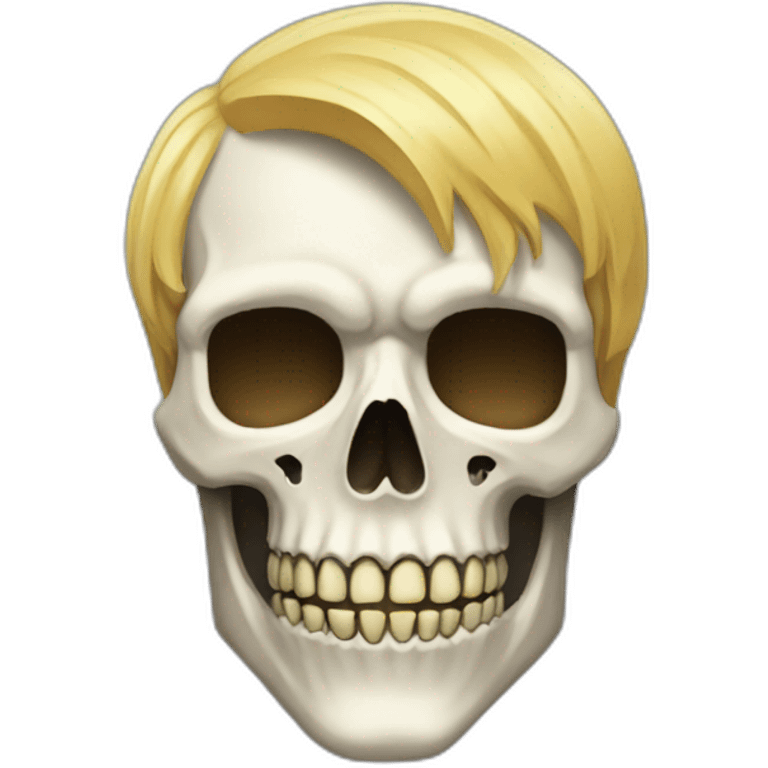 Death-Skull-man-blond-short-hair emoji