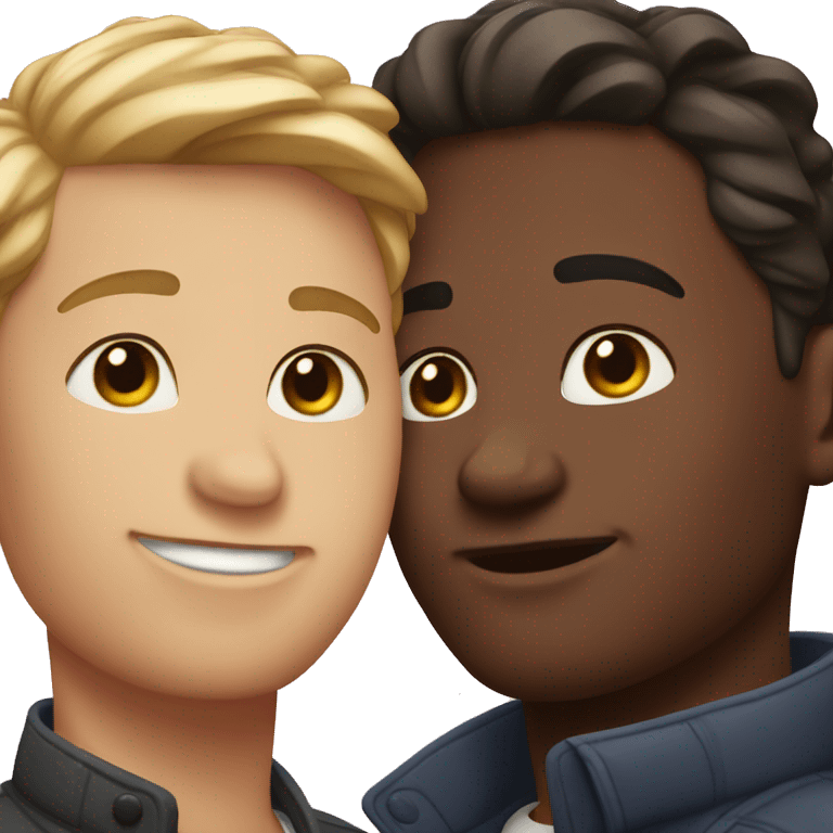 Gay couple matte skin  emoji