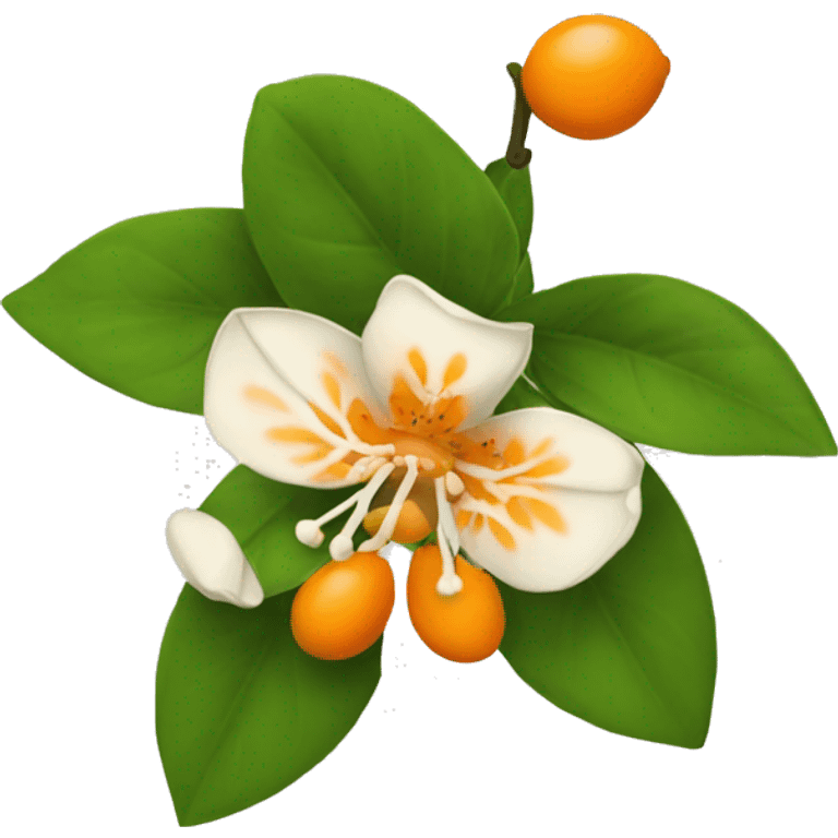 Orange blossom emoji