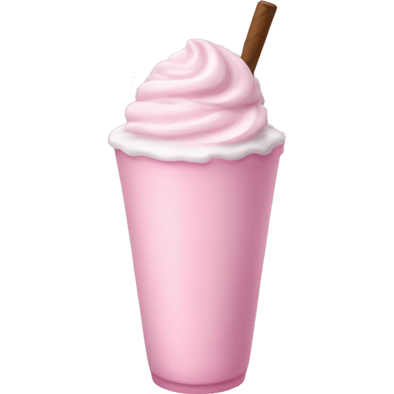 Milkshake pink emoji