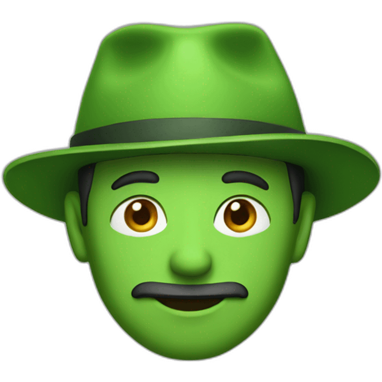 a man with green hat emoji