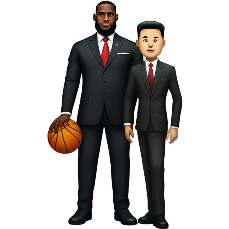 LeBron James and Kim Jung Jun emoji