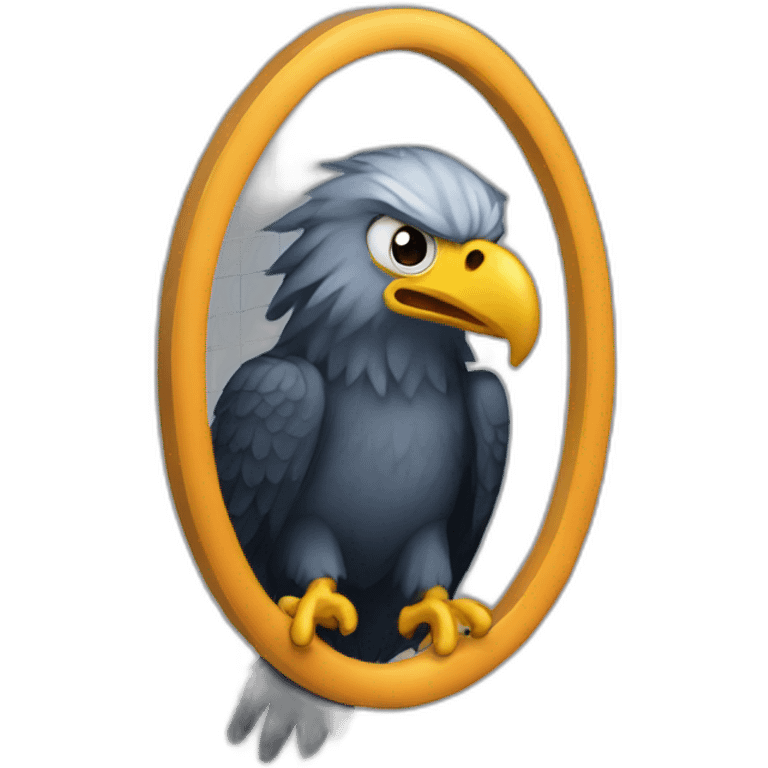 Eagle in the cell emoji