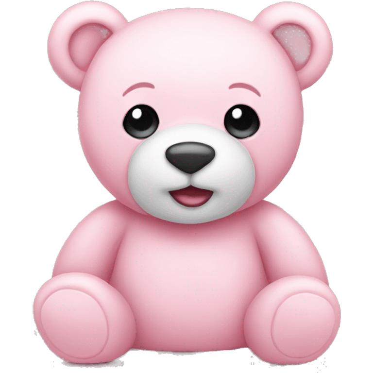 Light pink teddy bear emoji