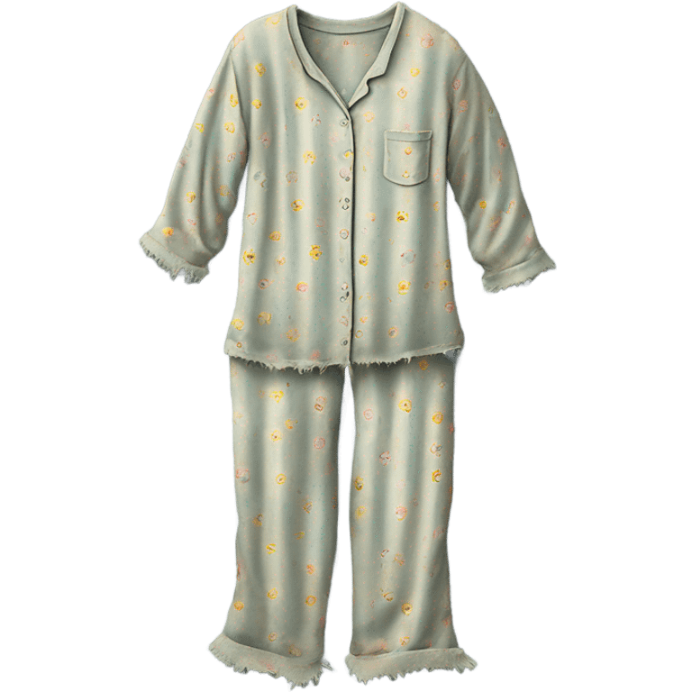 Worn out old women's pajamas emoji