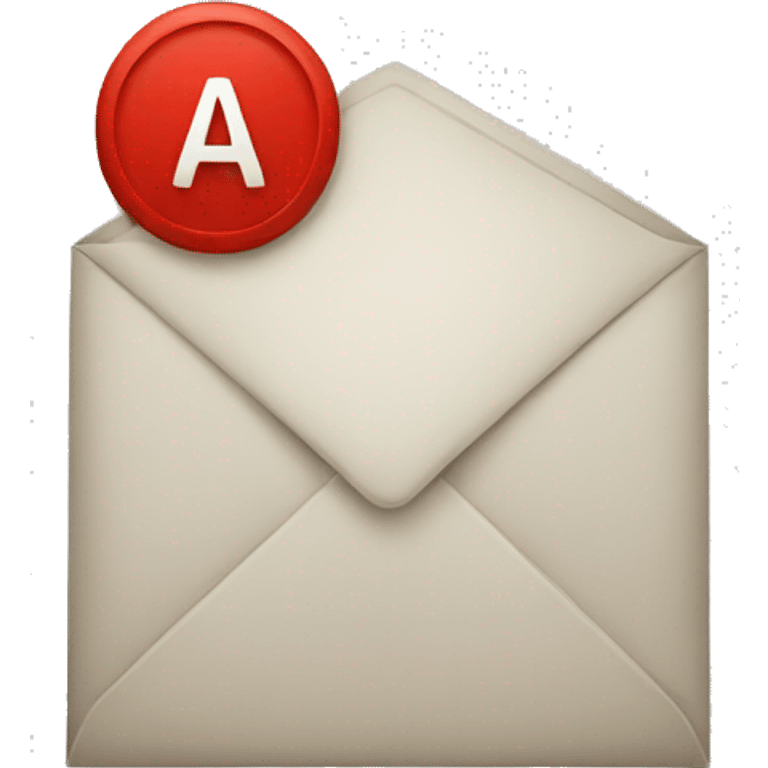 letter icon red letter emoji