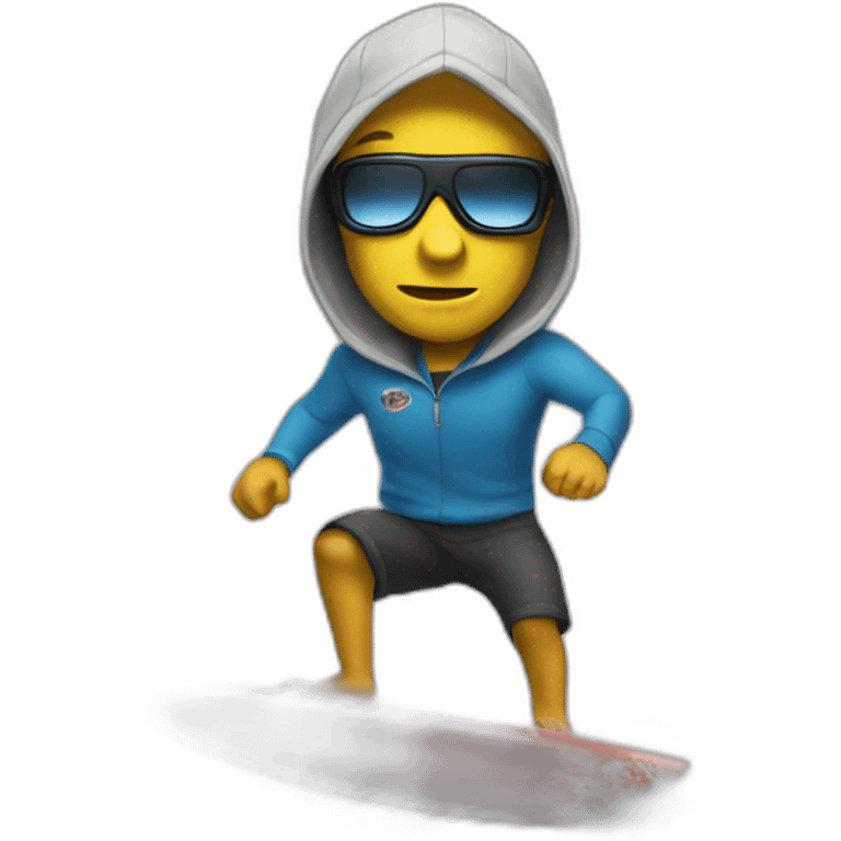 surfing indy hacker emoji