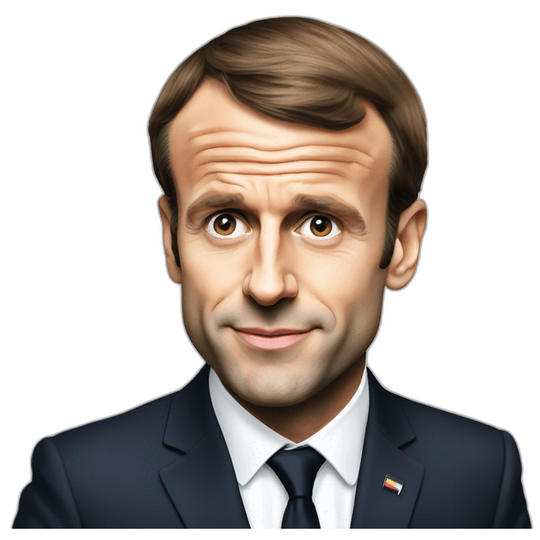 Emmanuel macron eat an shit emoji