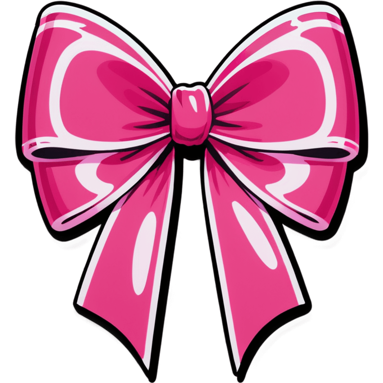 Pink bow emoji