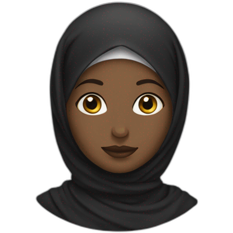 Black hijabi emoji