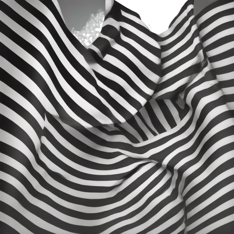 Black and White stripped flag emoji