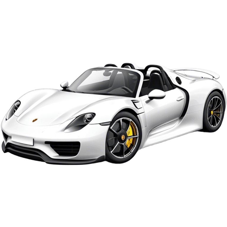 Porsche 918 Spyder - Porsche (Model Year: 2021) (Iconic colour: White) emoji