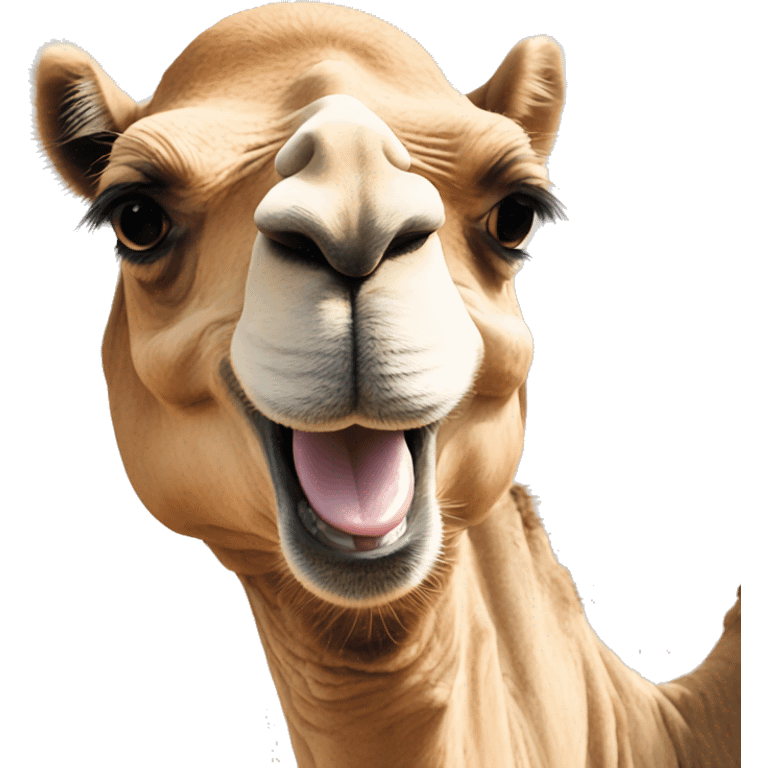 Camel smile emoji