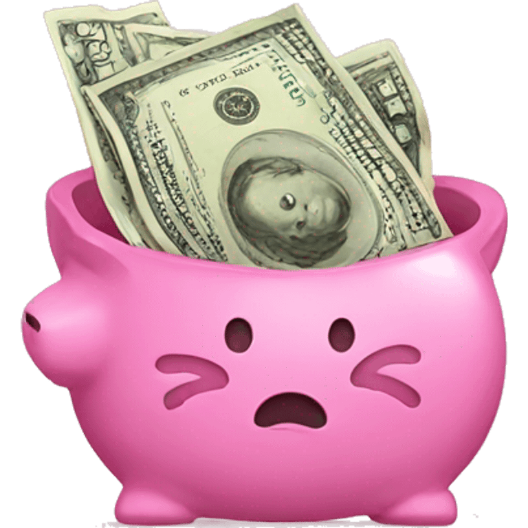 Pink money emoji